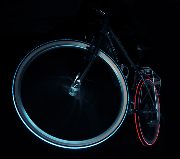 LED tires, smart bikes, and a competition