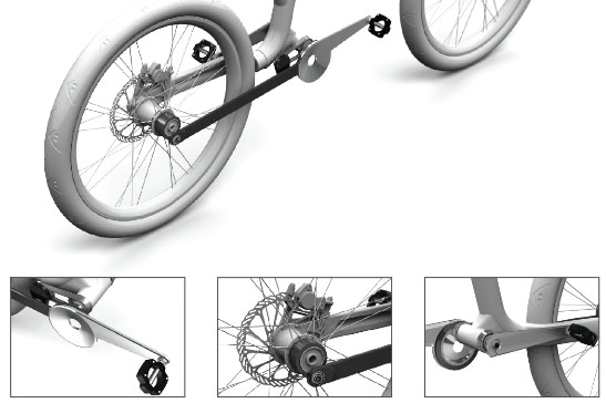 Urban concept bikes, a watch, and an e-velomobile