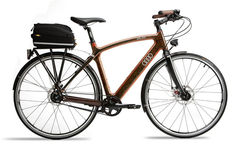 Wooden bikes from Audi (no foolin’)