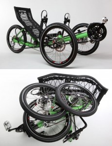 Azub folding recumbent tricycle design