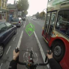 Blaze- a handlebar mounted virtual bike lane