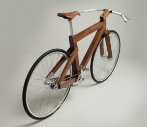 Lagomorph wooden bicycle