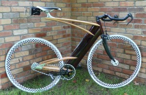 Wooden fixed gear bike by Ken Stolpmann