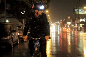 Torch LED bicycle helmet by Nathan Wills