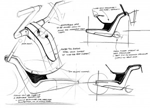Bicycle concept sketches by Richard Heath