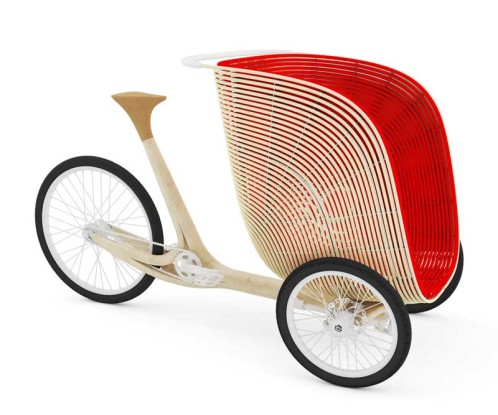bamboo cargo trike by Antoine Fritsch 