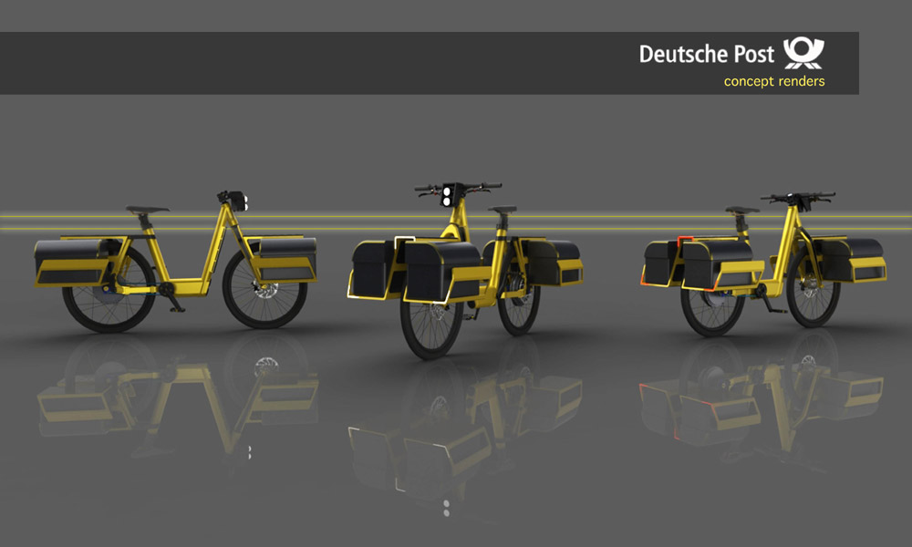 An e-bike for Deutsche Post by Luke Guttery