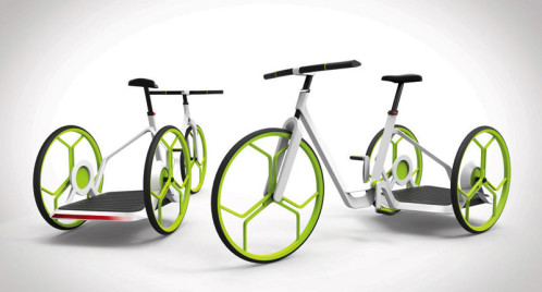 eins.plus- a hybrid electric tricycle by Peter Kutz